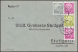 1956  Mischfrankatur auf Brief