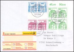 2000  Mischfrankatur auf R-Brief