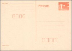 1986  Postkarte mit Wertstempel - Bauwerke