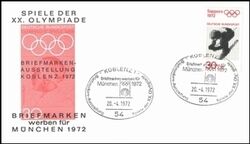 1972  Briefmarken werben für München 1972 - Koblenz