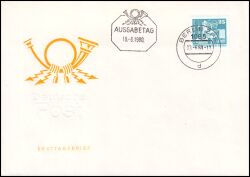 1980  Freimarke: Aufbau in der DDR