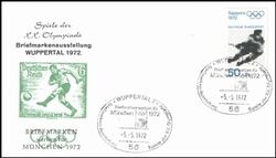1972  Briefmarken werben für München 1972 - Wuppertal