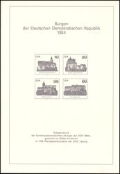 1984  Burgen - Schwarzdruck