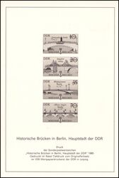 1985  Historische Brcken - Schwarzdruck