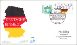 1990  Mischfrankatur BRD und DDR