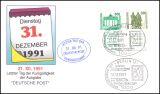 1991  Letzter Tag der Kursgültigkeit der Ausgabe...