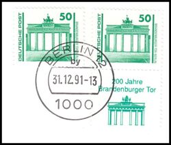 1991  Letzter Tag  fr Mischfrankaturen Deutsche Post