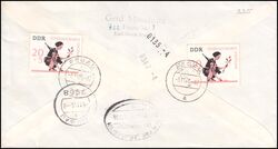 1966  Mischfrankatur auf R-Brief per Eilboten
