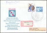 1990  Mischfrankatur auf R-Brief