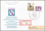 1990  Mischfrankatur auf R-Brief