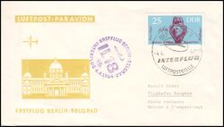 1964  Erstflug Berlin - Belgrad ab Berlin-Schnefeld