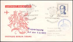 1993  Erstflug Berlin - Tirana ab Berlin-Schneberg
