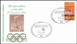 1972  Briefmarken werben für München 1972 - Lübeck