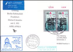 1991  Erstflug Berlin-Schönefeld - Frankfurt - Dubai - Colombo