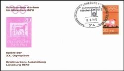 1972  Briefmarken werben für München 1972 - Lüneburg