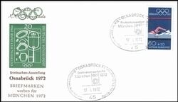 1972  Briefmarken werben für München 1972 - Osnabrück