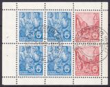 1957  Freimarken: Fünfjahrplan - Heftchenblatt