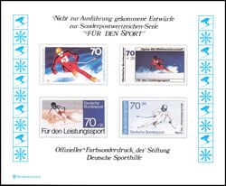 1978  Entwurf der Bundespost - Ski-Weltmeisterschaft