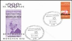 1972  Briefmarken werben für München 1972 - Krefeld