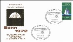 1972  Briefmarken werben für München 1972 - Bonn
