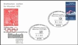 1972  Briefmarken werben fr Mnchen 1972 - Offenbach a. Main