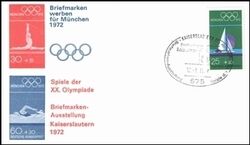 1972  Briefmarken werben für München 1972 - Kaiserslautern