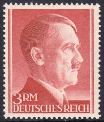 1942  Freimarken: Adolf Hitler mit Zähnung K 14