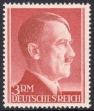 1942  Freimarken: Adolf Hitler mit Zähnung K 14