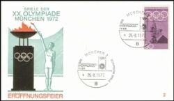1972  Olympiade Sonderstempel - Eröffnungsfeier