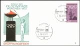 1972  Olympiade Sonderstempel - Eröffnungsfeier