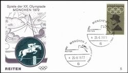 1972  Olympische Sommerspiele Sonderstempel - Reiten