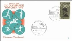 1972  Olympische Sommerspiele Sonderstempel - Moderner Fünfkampf