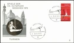 1972  Olympische Sommerspiele Sonderstempel - Turnen