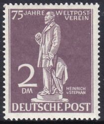 1949  75 Jahre Weltpostverein (UPU)