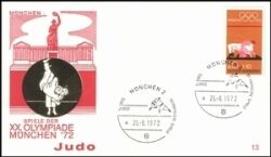 1972  Olympische Sommerspiele Sonderstempel - Judo