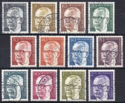 1970  Freimarken: Bundespräsident Gustav Heinemann