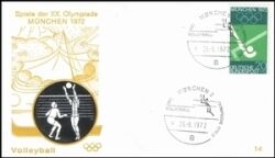 1972  Olympische Sommerspiele Sonderstempel - Volleyball