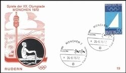 1972  Olympische Sommerspiele Sonderstempel - Rudern