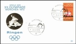 1972  Olympische Sommerspiele Sonderstempel - Ringen