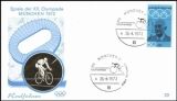 1972  Olympische Sommerspiele Sonderstempel - Radfahren