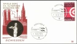 1972  Olympische Sommerspiele Sonderstempel - Schiessen