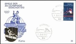 1972  Olympische Sommerspiele Sonderstempel - Kanu