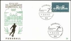 1972  Olympische Sommerspiele Sonderstempel - Fussball