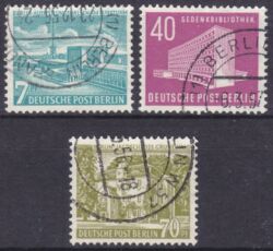 1954  Freimarken: Berliner Bauten - Satz