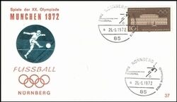 1972  Olympische Sommerspiele Sonderstempel - Fussball