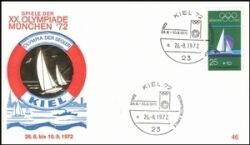 1972  Olympische Spiele Sonderstempel - Kiel