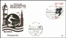 1972  Olympische Spiele Sonderstempel - Wasserski