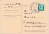 Fernpostkarte - EF