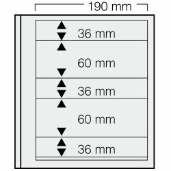 Safe Einsteckblätter 665 - dual Blanco