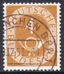 1951  Freimarke: Posthorn 124